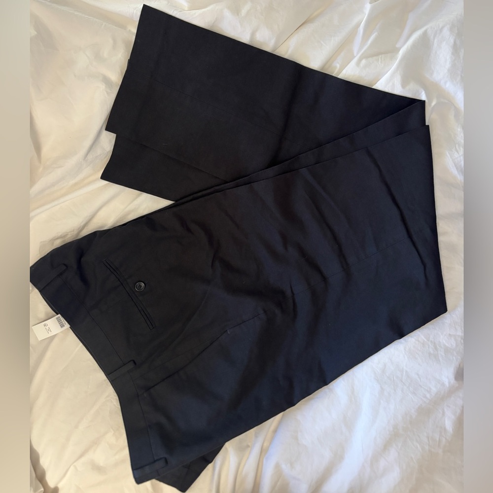 Ludlow Slim-fit suit pant in Irish cotton-linen blend (black) 36/34 NWT